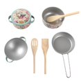 thumbnail image 5 of Godderr Kids Home Kitchen Toys Cooking Simulation Tableware Printing Tableware Set Boys Girls Cookware, 5 of 6