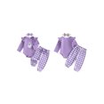 thumbnail image 2 of Cjfdfynewborn Baby Girl Halloween Outfit Pumpkin Ghost Embroidered Romper Plaid Pants And Bow Headband Three Piece Set Infant Cute My First Halloween Fall Winter Outfit, 2 of 8