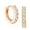 Gold, variant on Rose Gold Plated Copper Post Cubic Zirconia Earrings for Women Valentine's Day Gift