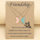thumbnail image 2 of Collar de mariposa de buen amigo, collar de amistad de dos piezas con mariposa colorida Simple europea americana para mujer, 2 of 2