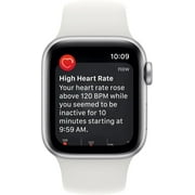 Restored Apple Watch SE (2nd Gen) GPS + Cellular 40mm Silver Aluminum Case with White Sport Band - S/M