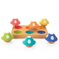 thumbnail image 1 of Sassy Mischievous Matching Mushrooms Social Emotional Learning Toy, STEM Activity for 12+ Months, Color Sorting Board with Emotions, Fine Motor Skill Development, 1 of 1