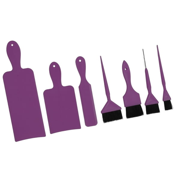 Balayage Highlighting Board And Brush Kit Professional ABS Hair Dye Tool Set, Multifunctional for Hair Highlighting, with 3 Highlight Paddle, 4 Color Applying Brush