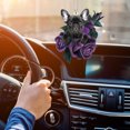 thumbnail image 4 of Fiudx Rose Series Dog Car Pendant Flat Decoration New Car Rearview Mirror Decoration, 4 of 4