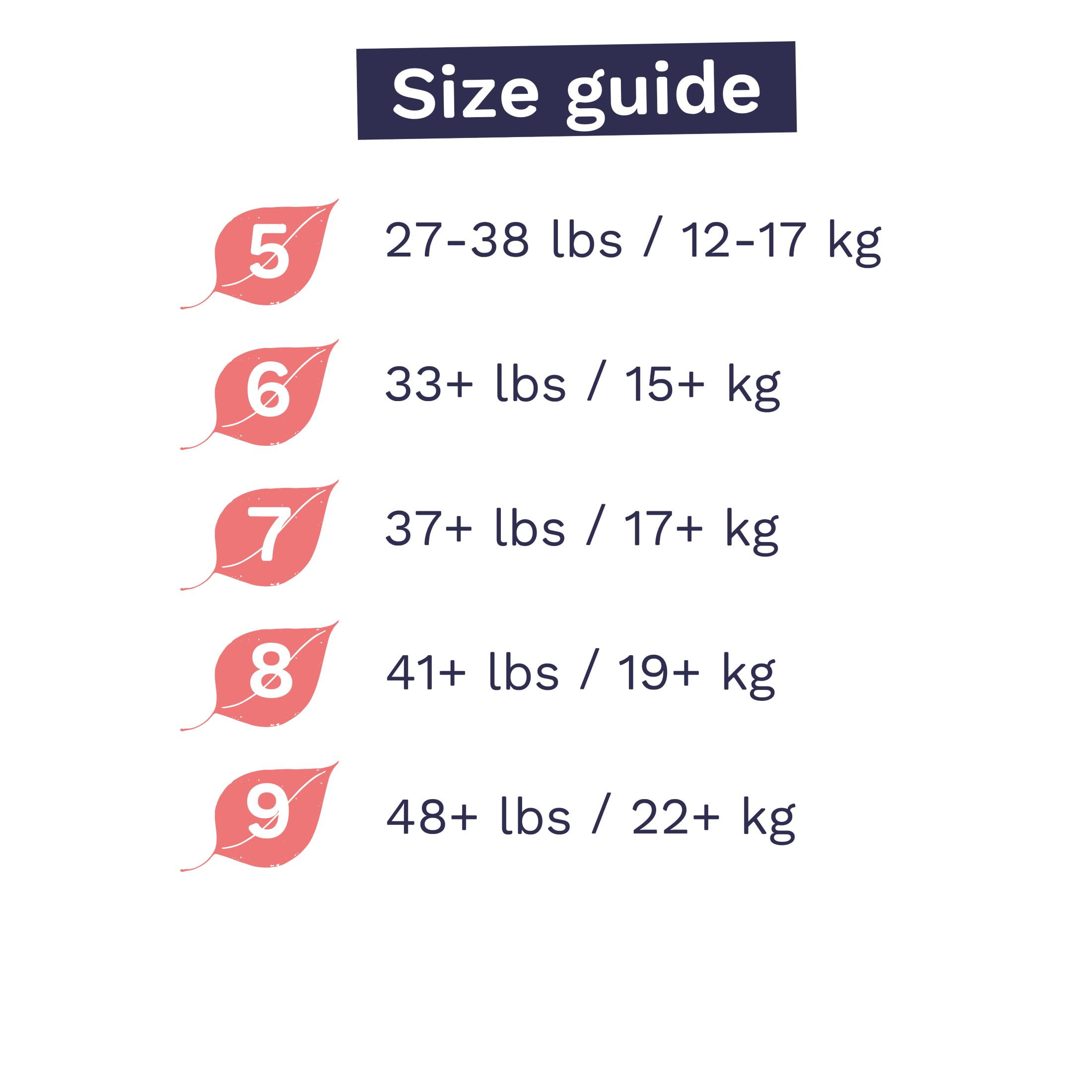 Pura Pull-On Diaper Pants with 360 Degree Stretchy Waistband, Size 9, 45 Count (Choose Your Size and Count)