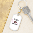 thumbnail image 6 of Girl Loves Devon Rex White Cat Stainless Steel or 18k Gold Premium Swivel Dog Tag Keychain, 6 of 16