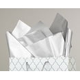 thumbnail image 2 of CleverDelights Metallic Silver Premium Tissue Paper - 100 Sheets - 20" x 30" - Gift Paper, 2 of 3