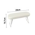 thumbnail image 2 of Reposabrazos de uñas acrílico para uñas, soporte de cuero de microfibra para uñas, almohada de mano para técnicas de uñas, salón de uñasBlanco, 2 of 5