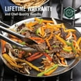 thumbnail image 2 of HexClad 12 inch Hybrid Stainless Steel Griddle Nonstick Fry Pan, Black and Silver, 2 of 10