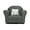 Charcoal, variant on Plush Keet Children's Chair Lavander, with accent pillow