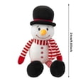 thumbnail image 2 of Festive Holiday Snowman Santa Cartoon Stuffed Doll Soft Toy For Children Christmas, 2 of 3