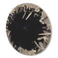 thumbnail image 3 of Designart 'Abstract Broken Wall 3D Design On Black' Modern Wood Wall Clock, 3 of 5