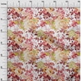 thumbnail image 2 of oneOone Polyester Lycra Pale Orange Fabric Leaves & Floral Artistic Diy Clothing Quilting Fabric Print Fabric By Yard 56 Inch Wide, 2 of 4