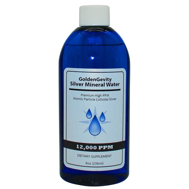 12 000 Ppm Atomic Particle Colloidal Silver 8 Oz Dietary Supplement By Goldengevity Walmart Com Walmart Com