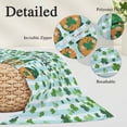 thumbnail image 3 of St. Patrick's Day Body Pillow Covers 20"x54", Gnomes Shamrock Clovers Blue Stripes Soft Brushed Microfiber Breathable Throw Pillow Covers, Decorative Pillowcase with Zipper for Couch Sofa Bedroom, 3 of 9