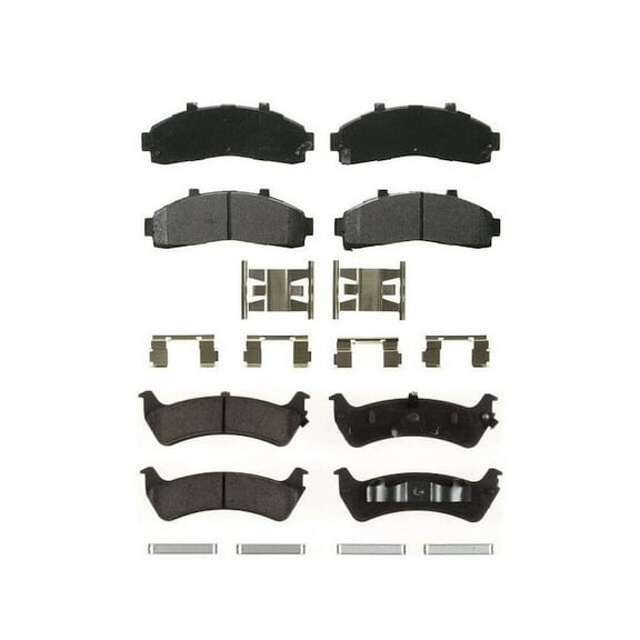 Brake Pad Set - Compatible with 1998 - 2002 Ford Ranger 1999 2000 2001