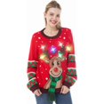 thumbnail image 1 of Yimei Suéter de Navidad con luces LED para mujer, 1 of 4