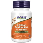 (4 Pack) Now Foods Acidophilus/Bifidus 8 billion (60 caps)