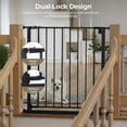 thumbnail image 4 of Pet Gate, Caveen 29.5''-32.2''Dog Gates for Stairs & Doorways, Gate for Ages 6 to 36 Months, Black, 4 of 10