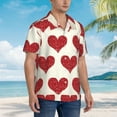 thumbnail image 5 of Daiia Love Hawaiian Shirt for Men Gentle Cotton Regular Short Sleeve Casual-XX-Large, 5 of 9
