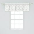 thumbnail image 2 of Ambesonne Golf Window Valance, Crossed Golf Clubs Game Motif, 54" X 18", White Pale Grey, 2 of 3