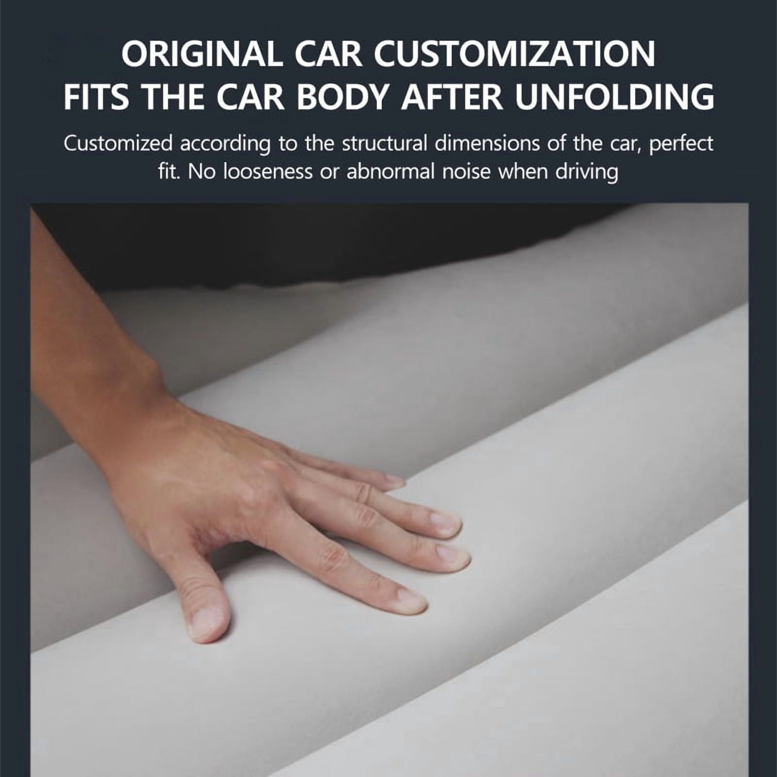 Car Inflatable Mattress For Tesla Model Y Juniper 2021-2025 PVC Flocking Portable Foldable Travel Bed Outdoor Travel Camping Air Mattress