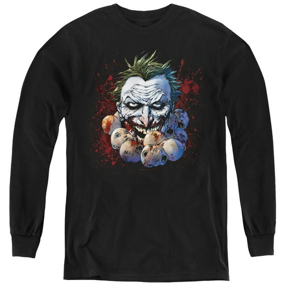 Jla - Doll Heads - Youth Long Sleeve Shirt - Small