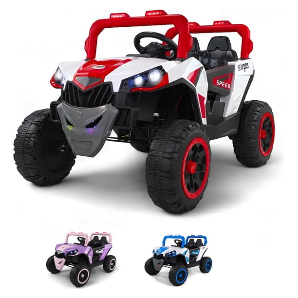 The Baby Shop Carro Montable Eléctrico Rojo P/ Niños Coche A Control Remoto