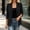 Black Womens Faux Suede Blazer, variant on Women's Faux Suede Blazer Jacket Casual Long Sleeve Lapel Button Down Suit Coats Lightweight Office Work Business Outerwear with Flap Pockets, S-3XL