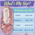 thumbnail image 3 of BambooMN Women's Tie Dye Fuzzy Non-Slip Slippers - Cherry Mix - Extra Large - 3 Pairs, 3 of 4