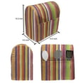 thumbnail image 5 of Stripes Lounger Chair Bag, Hand Drawn Barcode Style Lines Rainbow Colored Abstract Geometric Illustration, High Capacity Storage with Handle Container, Lounger Size, Multicolor, by Ambesonne, 5 of 5