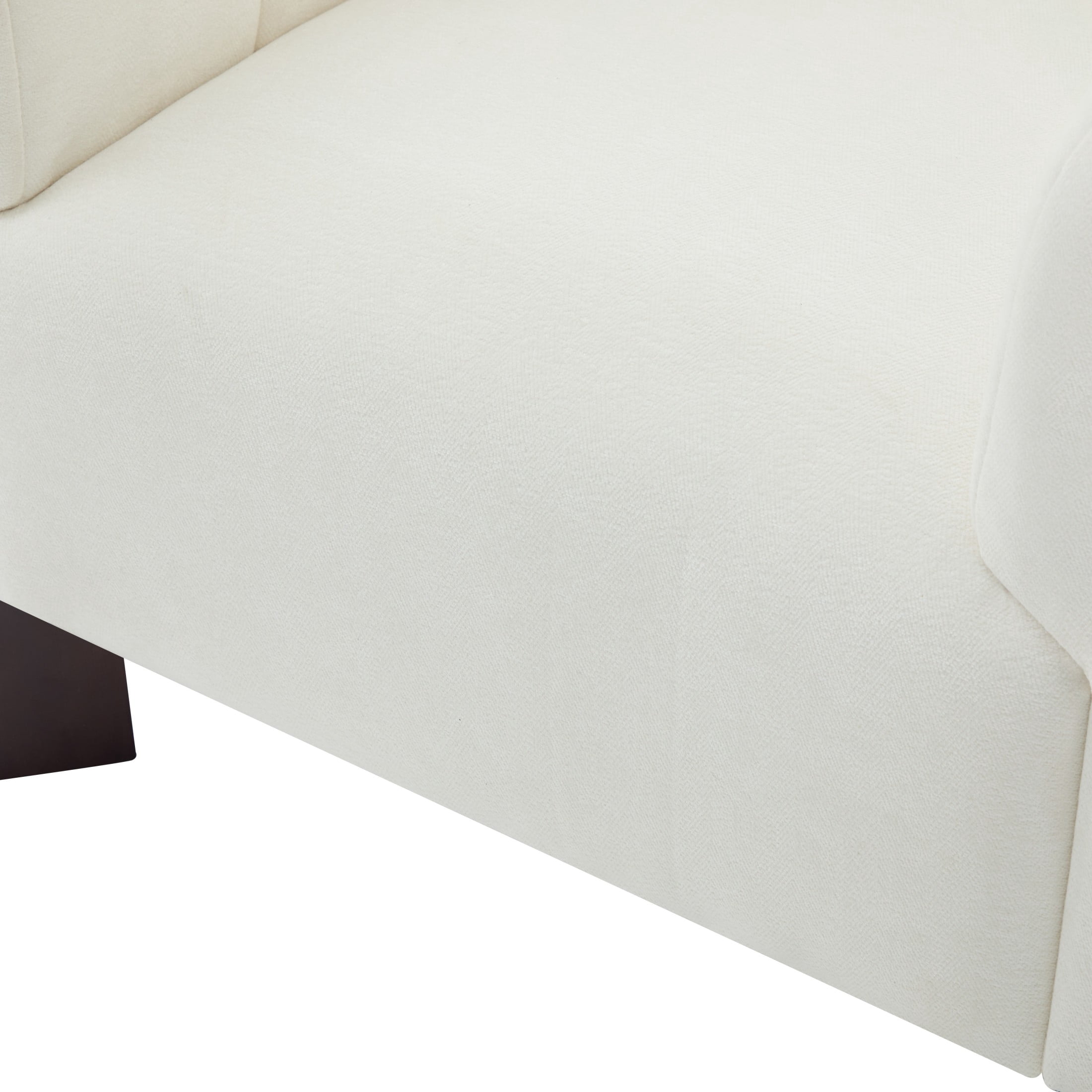 Christopher Knight Home Modern Chenille Accent Chair with Channel Tufted Back and Wooden Legs, Beige