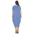 thumbnail image 4 of Pastel by Vivienne Women's Cocoon Maxi Dress with Dolman Sleeve Denim XX-Large, 4 of 4
