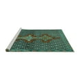 thumbnail image 2 of Ahgly Company Machine Washable Indoor Rectangle Persian Turquoise Blue Traditional Area Rugs, 4' x 6', 2 of 4