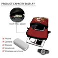 thumbnail image 4 of FUIALDOLG Crossbody Bag Christmas Snowman Art Portable Crossbody Bags for Hiking, Polyester Lightweight Crossbody Purse, 4 of 8
