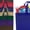 100 Pack 14 Inch Assorted Colors, variant on 10 Inch Trail maker Reusable Grocery Bags, 100 Pack Food Shopping Totes with Reinforced Handles, 80 GSM Non-Woven Material