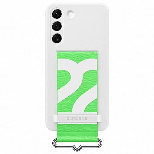 Samsung Galaxy S22 Silicone Cover with Strap White - EF-GS901TWEGWW