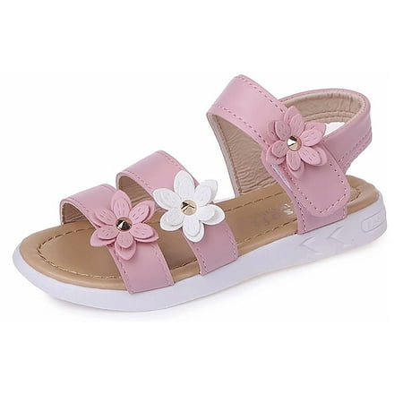 

Summer Baby Girl Flower Sandals Shoes Beach Flower Girl Cute Flat CHMORA