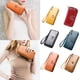 thumbnail image 5 of Carteras de cuero de cera de aceite vintage para mujer, monedero largo para teléfono, monedero con cremallera, monederos de mano para mujer seitruly BB6692-01, 5 of 7