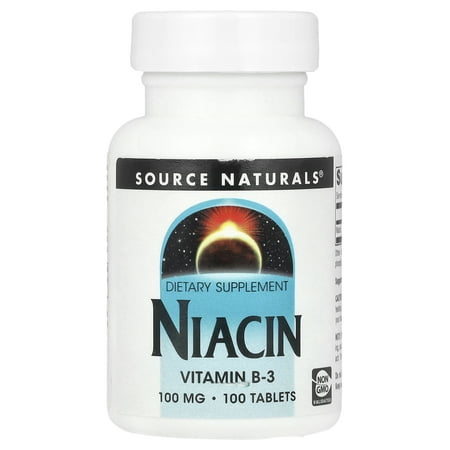 Source Naturals - Niacin Vitamin B3 100 mg. - 100 Tablets