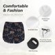 thumbnail image 4 of Balery Pig Farm Pantalones cortos deportivos para mujer con forro y dos bolsillos, elásticos, para entrenamiento, gimnasio, yoga-Small, 4 of 7