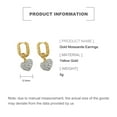 thumbnail image 2 of 14K Gold Heart Moissanite Earrings, Heart Earrings for Women, Moissanite Dangle Earrings, Heart Earrings, Fashion Versatile Heart Earrings, Gift for Her, 2 of 6