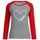 thumbnail image 4 of Estampado del Día de San Valentín para mujer moda Casual cuello redondo manga larga pulóver sudadera Tops camisa blusa Pompotops gfhjh16232, 4 of 4