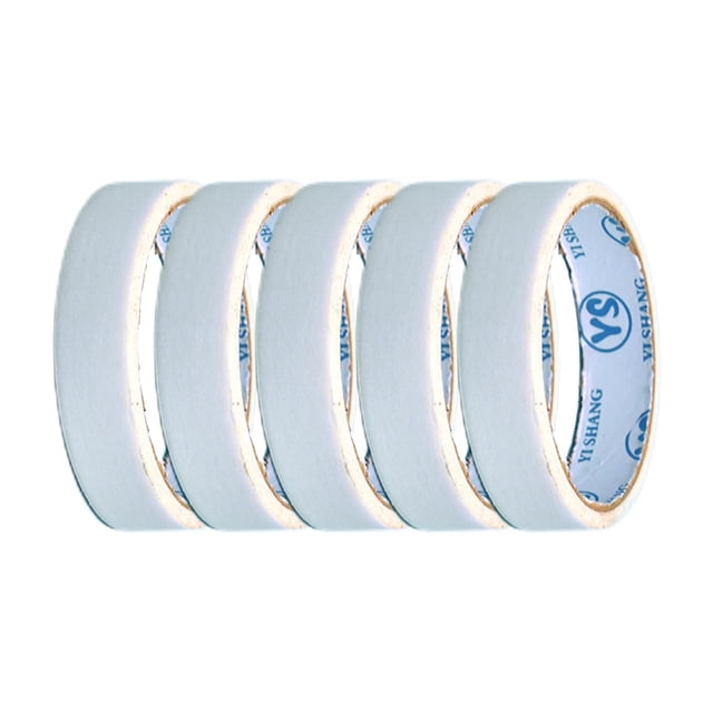 Abbracc Wide Masking Tape Labeling Supplies Writable Rolls Paper General Purpose Masking White 5PCS 30mm