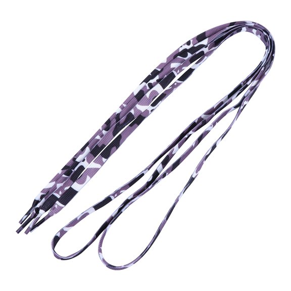 10Pcs Grey Camouflage Shoelaces Elastic Universal Sneakers Flat Shoelaces