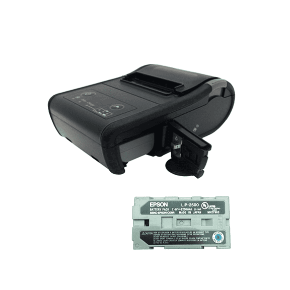 Restored Epson TM-P60II M292B Wireless Bluetooth Thermal Receipt Printer w/Battery & PS (Refurbished)