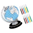 thumbnail image 2 of Globe Puzzle DIY 3D Toy for Kids Use Material Helps Learning and Fun 29.5cm Diameter, 2 of 5