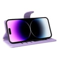thumbnail image 5 of JTCASES Compatible with iPhone 14 Pro 6.1 inch Case Wallet Flip Folio Case [Kickstand] with RFID Blocking Card Holders [Shockproof] and Wrist Strap Phone Cover for Men Women Girls, Purple, 5 of 9