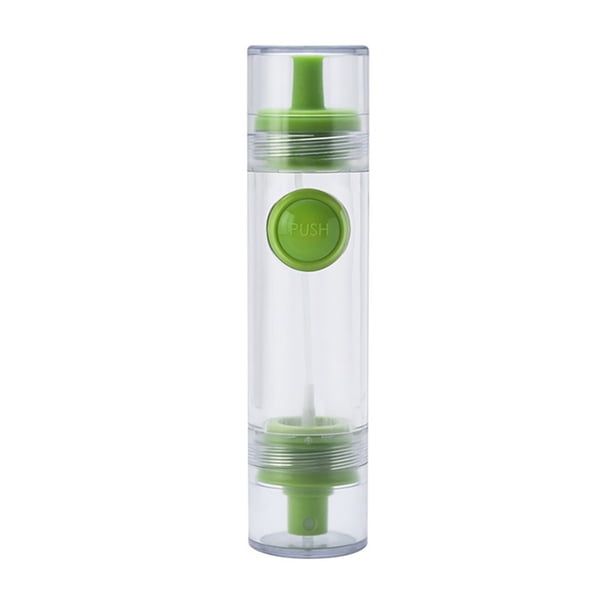 Billuyoard 1 dispensador de botellas de aceite a prueba de fugas, rociador de olla de vinagre de 2 cabezales para cocinar, freír, barbacoa, hornear Cocina y Comedor Verde Billuyoard HA004076-02
