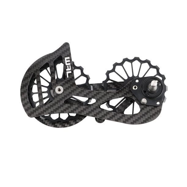 Greeniant Rodamiento de cerámica de gran tamaño, polea a prueba de herrumbre, jaula de desviador trasero, Kit de rueda de guía de cubo resistente al Ciclismo Negro SD6 Greeniant OD024405-11